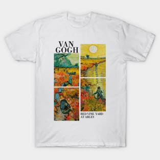 Van Gogh - Red Vine Yard in Arles T-Shirt